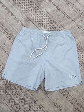 PacSun Pale Gray Drawstring Swim Trunks Small